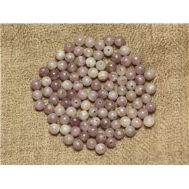 20pc - Stone Beads - Mauve Jasper 4mm 4558550025357