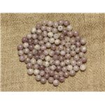 20pc - Perles de Pierre - Jaspe Mauve 4mm   4558550025357