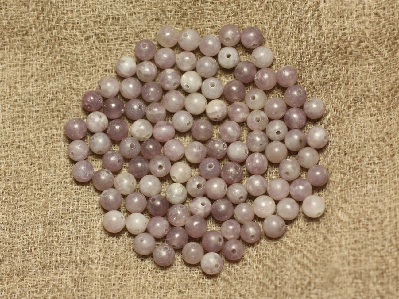 20pc - Perles de Pierre - Jaspe Mauve 4mm   4558550025357