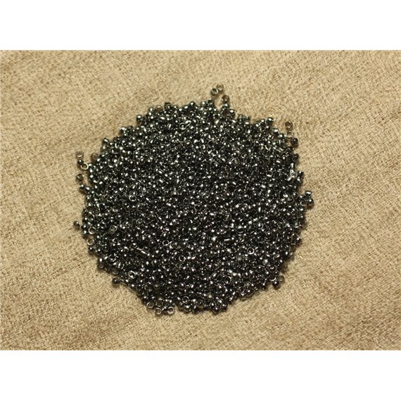 1000pc environ - Appret Perles à écraser intercalaire Métal Noir boules 2mm - 4558550025449