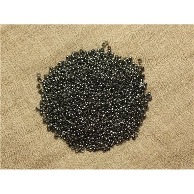 Sachet 1000pc environ - Perles à écraser Métal Noir Qualité 2x1.2mm   4558550025449