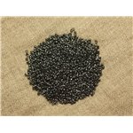 Sachet 1000pc environ - Perles à écraser Métal Noir Qualité 2x1.2mm   4558550025449