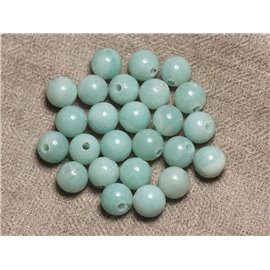 2pc - Stone Beads Drilling 2.5mm - Amazonite Balls 10mm 4558550025524