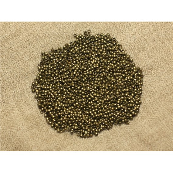 Sachet 1000pc environ - Perles à écraser Métal Bronze Qualité 2x1.2mm   4558550025593