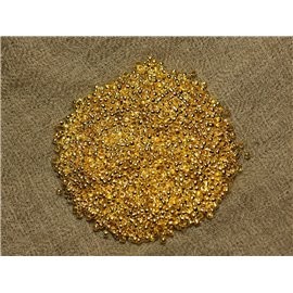 ca. 1000 Stück - Appret Perlen zum Zerkleinern von Zwischenlagen Goldene Metallkugeln 2mm - 4558550025784