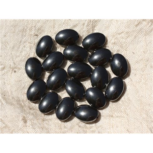 4pc - Perles de Pierre - Hématite Ovales 14x10mm   4558550017871