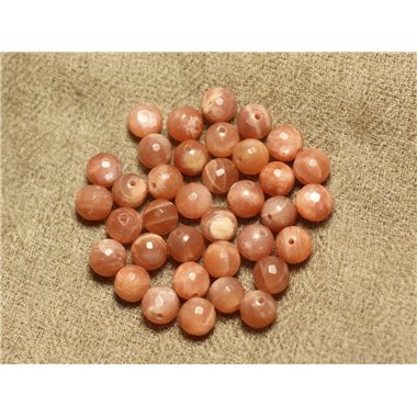 5pc - Perles Pierre de Soleil Boules Facettées 7mm   4558550025913