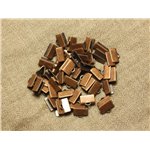 100pc - Embouts Cuir et Tissus métal Cuivre sans nickel   4558550025975