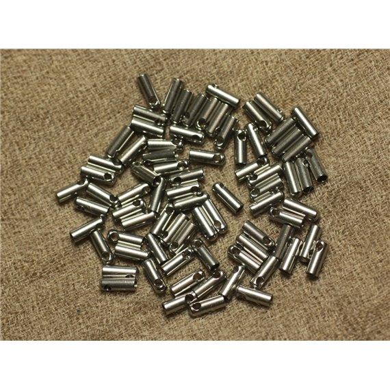 10pc - Embouts pour Cordons Acier Chirurgical 7x1.8mm   4558550026019