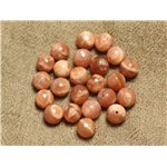 5pc - Perles Pierre de Soleil Boules Facettées 8mm   4558550026156