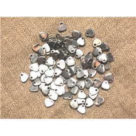 5Stk - Perlen Charms Chirurgenstahl Herzen 6mm 4558550026354