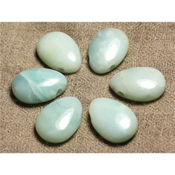 1pc - Pendentif Pierre - Amazonite Goutte 25mm - 4558550026415