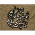 40pc - Embouts pour Cordons 2-2.5mm Métal Argenté   4558550026583