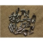 40pc - Embouts pour Cordons 2-2.5mm Métal Argenté   4558550026583