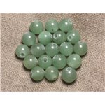 5pc - Perles de Pierre Perçage 2.5mm - Aventurine Boules 10mm   4558550026743