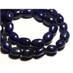 2pc - Perles de Pierre - Lapis Lazuli Olives pierres roulées 12-15mm  4558550026910 