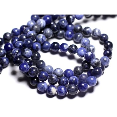 10pc - Perles de Pierre - Sodalite Boules 6mm  4558550026934 