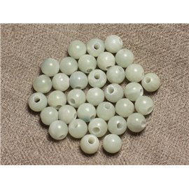 5pc - Perline di pietra foratura 2,5 mm - Giada 8 mm 4558550027030