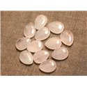 2pc - Perles de Pierre - Quartz Rose Gouttes 16x12mm  4558550027306