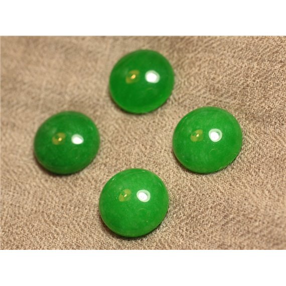 1pc - Cabochon de Pierre - Jade Rond 20mm Vert   4558550027344