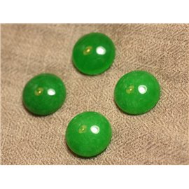 1pc - Cabochon de Pierre - Jade Rond 20mm Vert Emeraude - 4558550027344