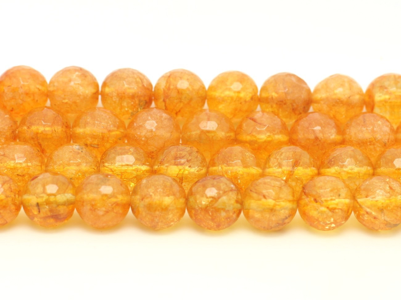 2pc - Perles de Pierre - Citrine Boules Facettées 10mm  4558550027375