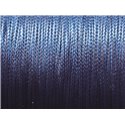 10 Mètres - Cordon de Coton Ciré 0.8mm Bleu Marine Nuit   4558550027399