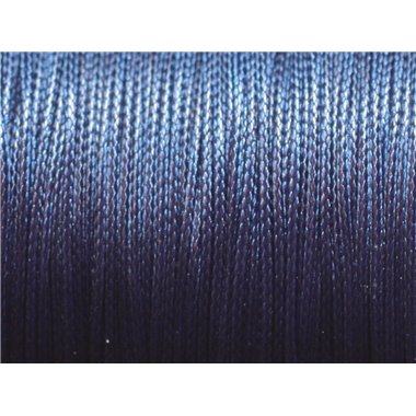 10 Mètres - Cordon de Coton Ciré 0.8mm Bleu Marine Nuit   4558550027399