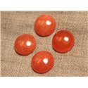 1pc - Cabochon de Pierre - Jade Rond 20mm Orange   4558550027429