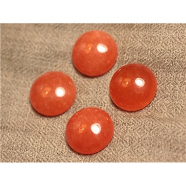 1pc - Cabochon de Pierre - Jade Rond 20mm Orange   4558550027429