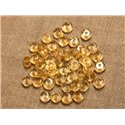 5pc - Perles de Pierre - Citrine Rondelles Facettées 7x4mm   4558550027511 