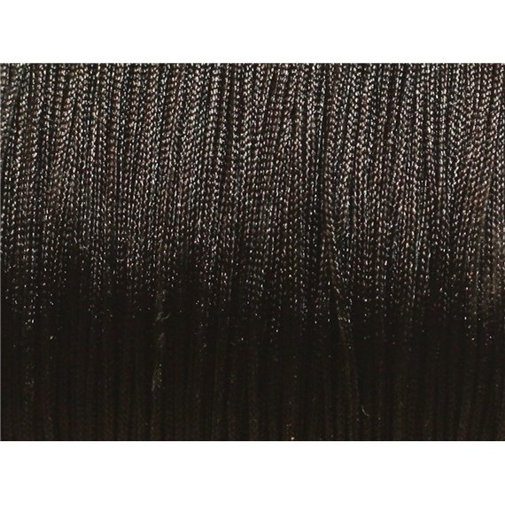 10 mètres Fil Cordon Tissu Nylon Tressé Noir 0.8mm - 4558550027528 