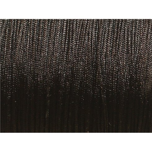 10 mètres Fil Cordon Tissu Nylon Tressé Noir 0.8mm - 4558550027528 