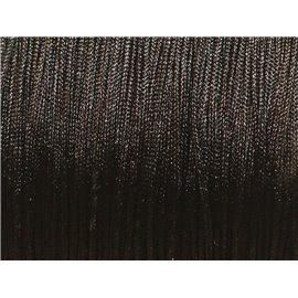 10 Meter Fadenschnur Stoff Nylon geflochten schwarz 0,8mm - 4558550027528 