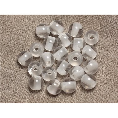 4pc - Perles de Pierre Perçage 2.5mm - Cristal Quartz Boules 8mm   4558550027542