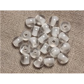 4pc - Perles de Pierre Perçage 2.5mm - Cristal Quartz Boules 8mm   4558550027542