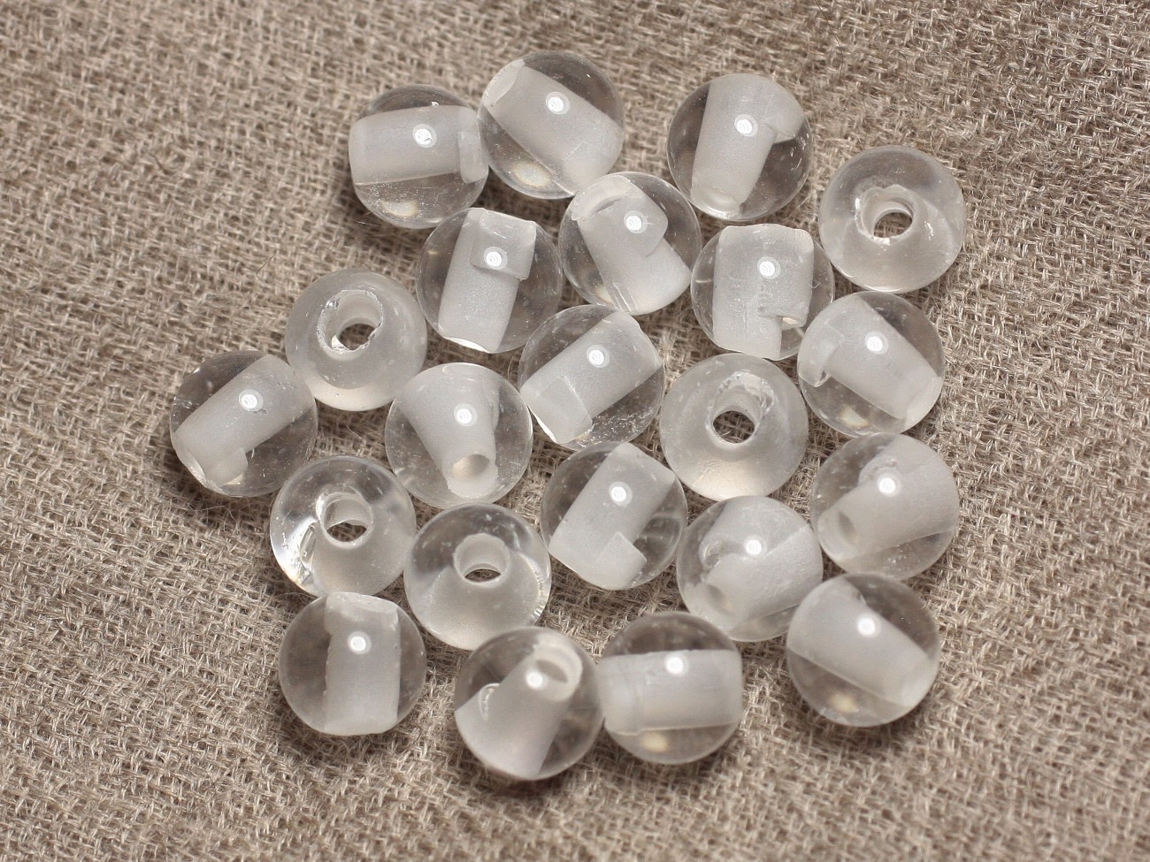 4pc - Perles de Pierre Perçage 2.5mm - Cristal Quartz Boules 8mm   4558550027542