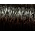 10 metres - Fil Corde Cordon Coton Ciré 0.8mm Noir - 4558550027627