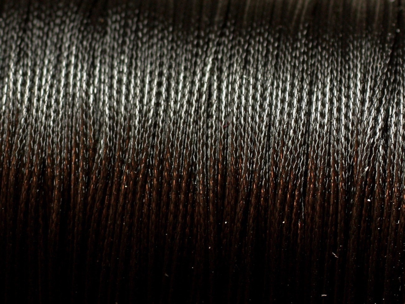 10 Mètres - Cordon de Coton Ciré 0.8mm Noir   4558550027627