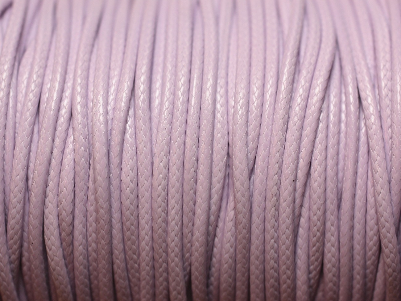 10 Mètres - Cordon de Coton Ciré 0.8mm Mauve   4558550027658
