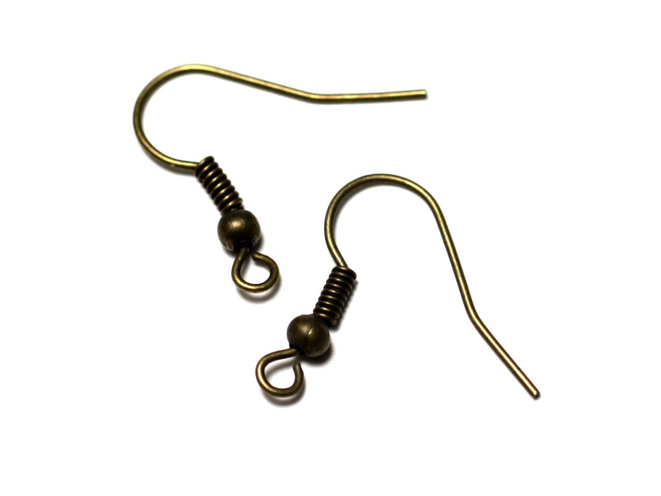 200pc - Crochets Boucles d'Oreilles Métal Bronze qualité 18mm -  4558550027726 