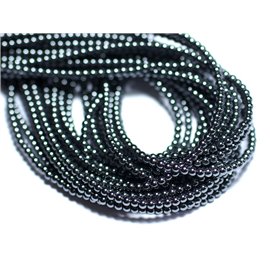 40pz - Perline di pietra - Sfere di ematite 2mm 4558550027894