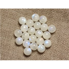 4pc - Stone Beads - Moonstone Balls 6-7mm 4558550027948 