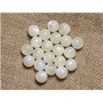 4pc - Perles de Pierre - Pierre de Lune Boules 6-7mm   4558550027948 