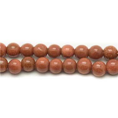 20pc - Perles de Pierre - Pierre de Soleil Synthèse Boules 4mm  4558550028037 