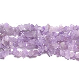 ca. 110 Stück - Perlen Stein - Klarer Amethyst Rockeries Chips 5-10mm Lila Lila Lavendel - 4558550028044