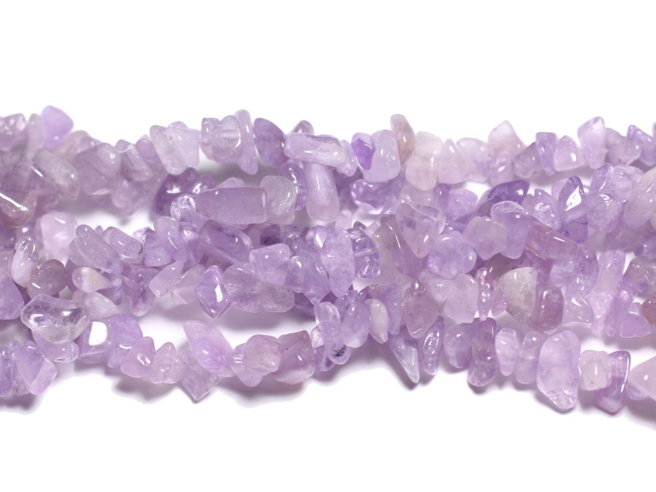 110pc environ - Perles Pierre - Amethyste claire Rocailles Chips 5-10mm Violet Mauve Lavande - 4558550028044