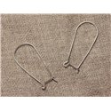 Crochets Argent 925 Boucles d'Oreilles 33mm - 1 Paire  4558550028327 