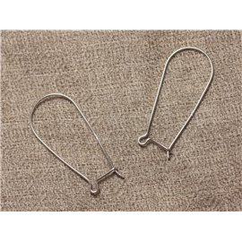 Hooks Silver 925 33mm Earrings - 1 Pair 4558550028327 