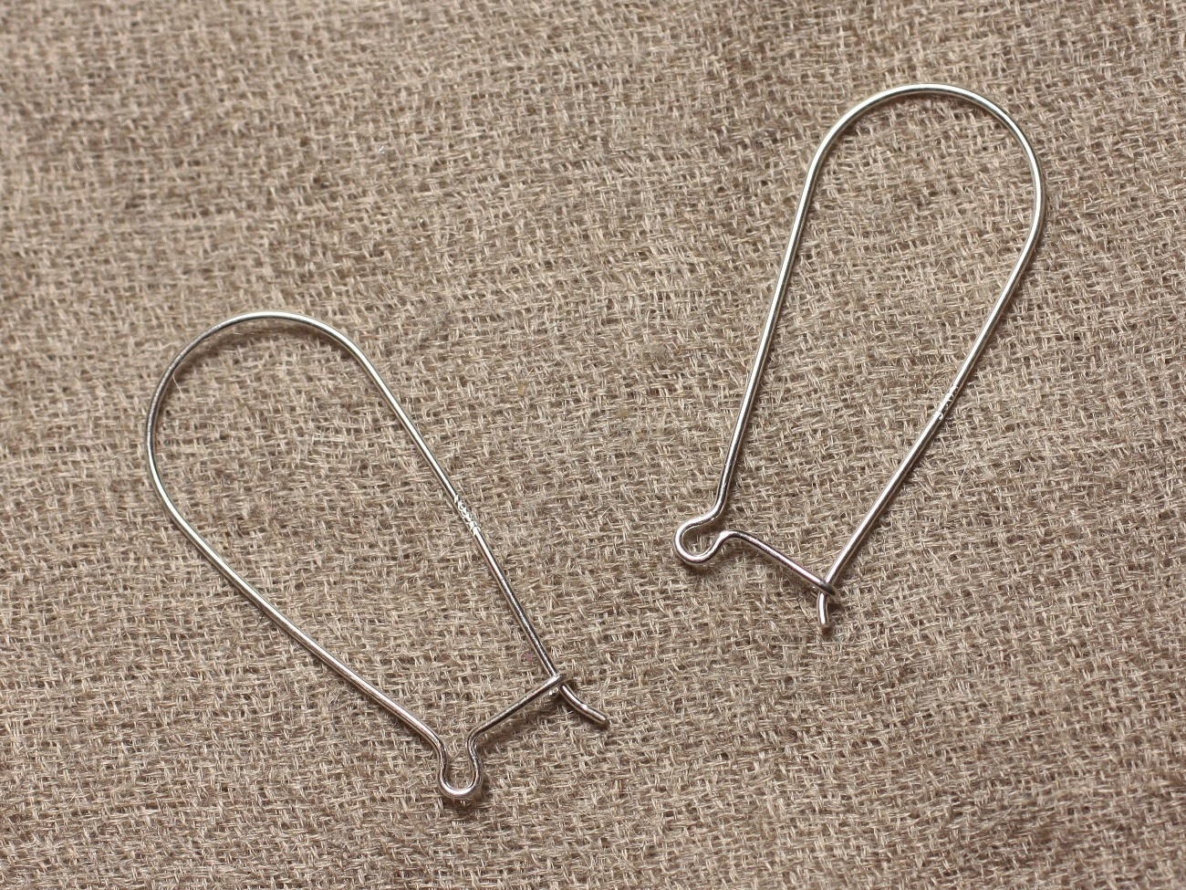 Crochets Argent 925 Boucles d'Oreilles 33mm - 1 Paire  4558550028327 